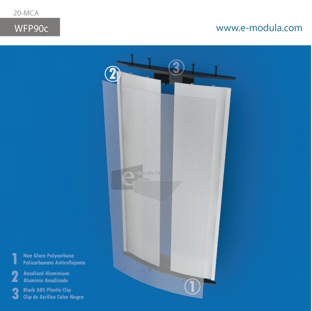 WFP90c-21.5cm de Ancho por 45cm de alto