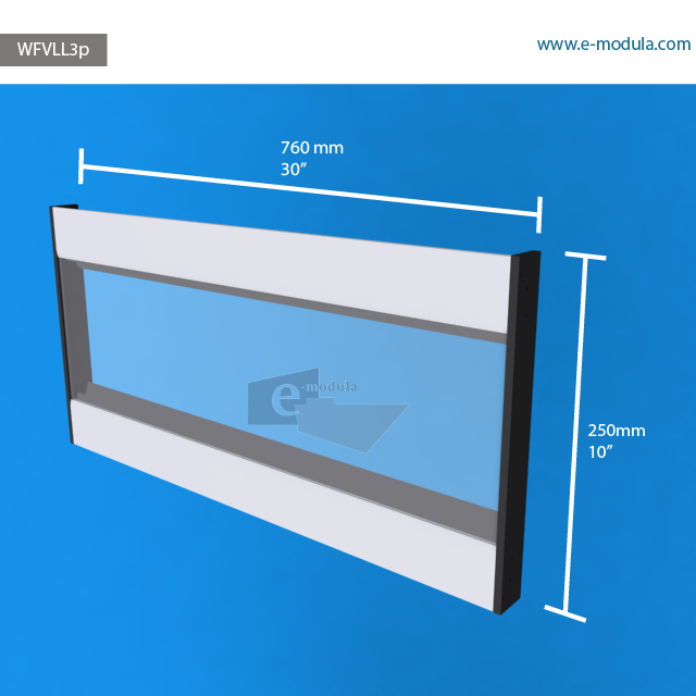 WFVLL3p - 76 cm de ancho x 25 cm de alto