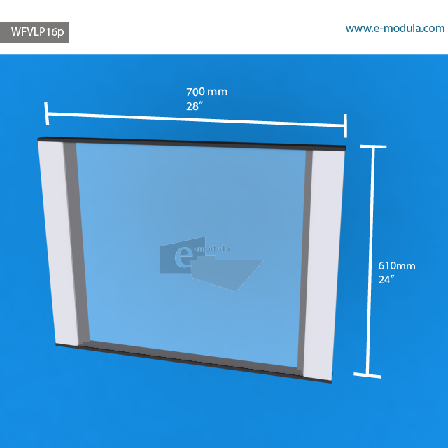 WFVLP16p - 61 cm de alto x 70 cm de ancho