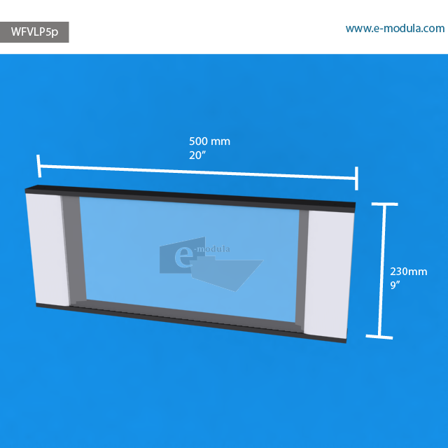 WFVLP5p - 23 cm de alto x 50 cm de ancho