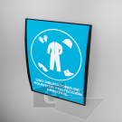 36x25cm Señal / letrero / protección civil / curvo / Uso de protección personal