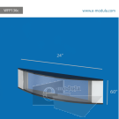 WFP136c-60cm de Ancho por 15.2cm de alto